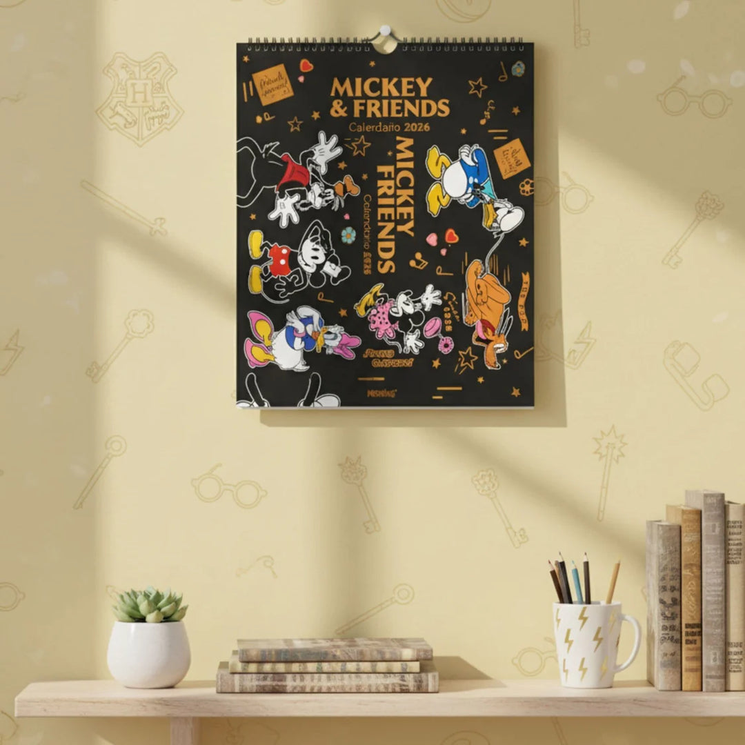 Mooving - Calendario 2026 Mickey & Friends 40x30cm