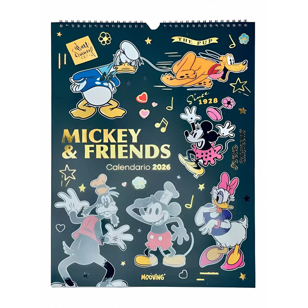 Mooving - Calendario 2026 Mickey & Friends 40x30cm