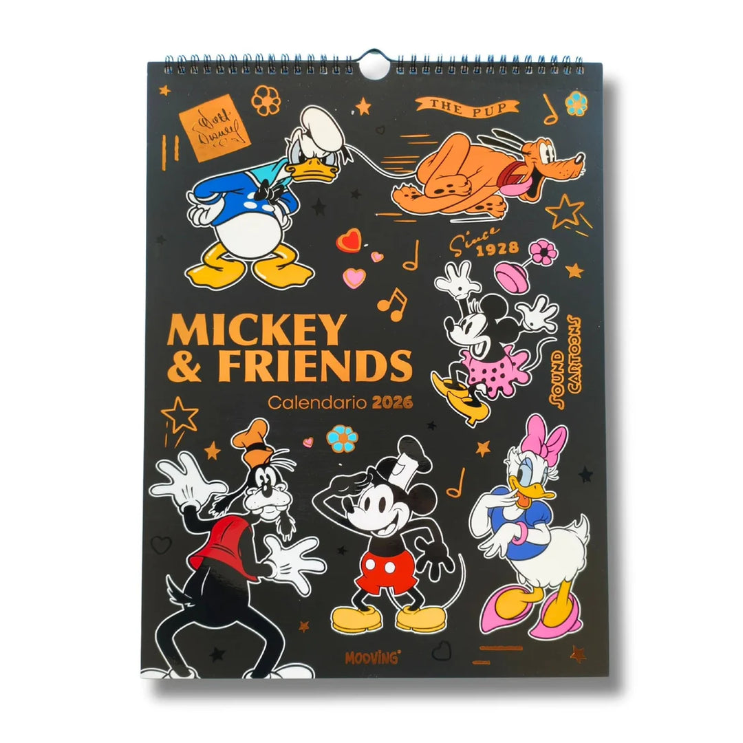 Mooving - Calendario 2026 Mickey & Friends 40x30cm