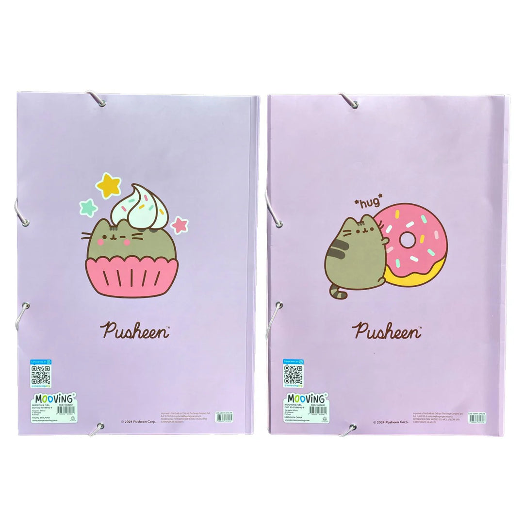 Mooving - Carpeta Oficio 3 Solapas Pusheen