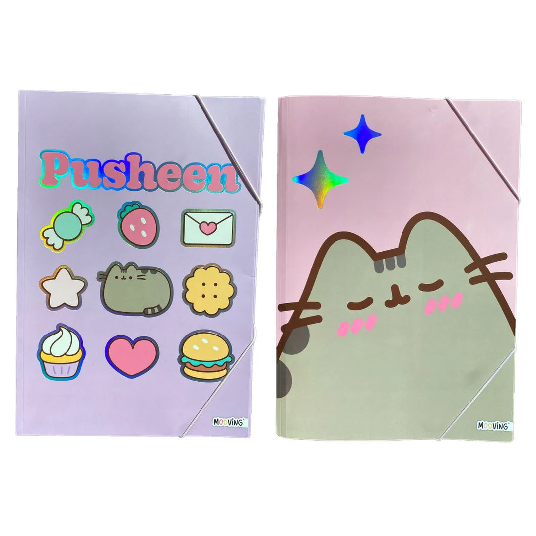 Mooving - Carpeta Oficio 3 Solapas Pusheen