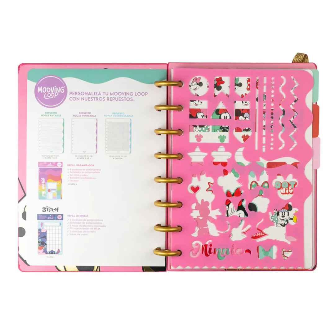 Mooving - Cuaderno de Discos Loop A5 Minnie Mouse