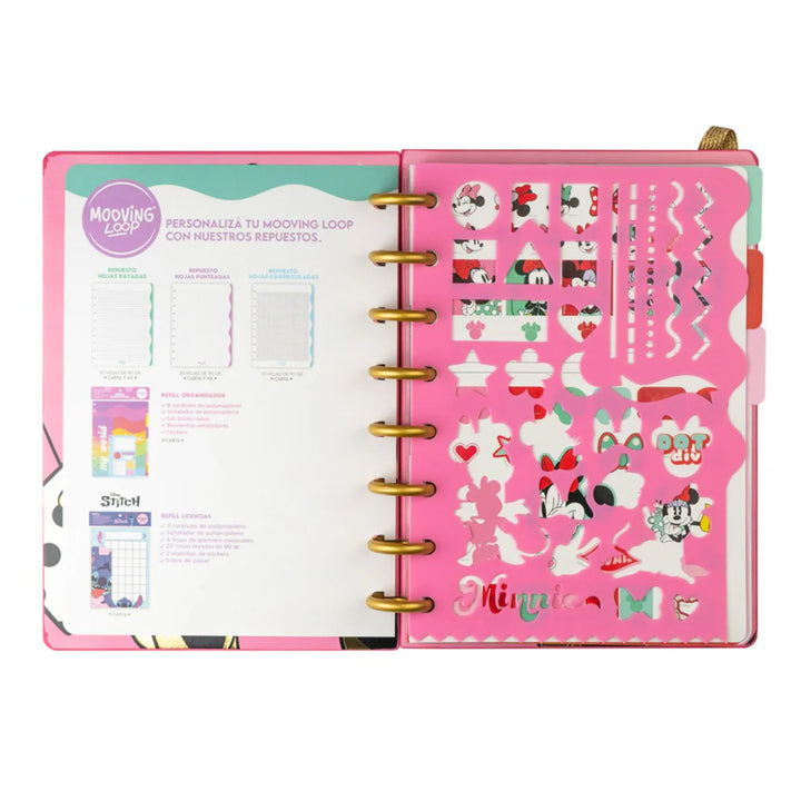 Mooving - Cuaderno de Discos Loop A5 Minnie Mouse