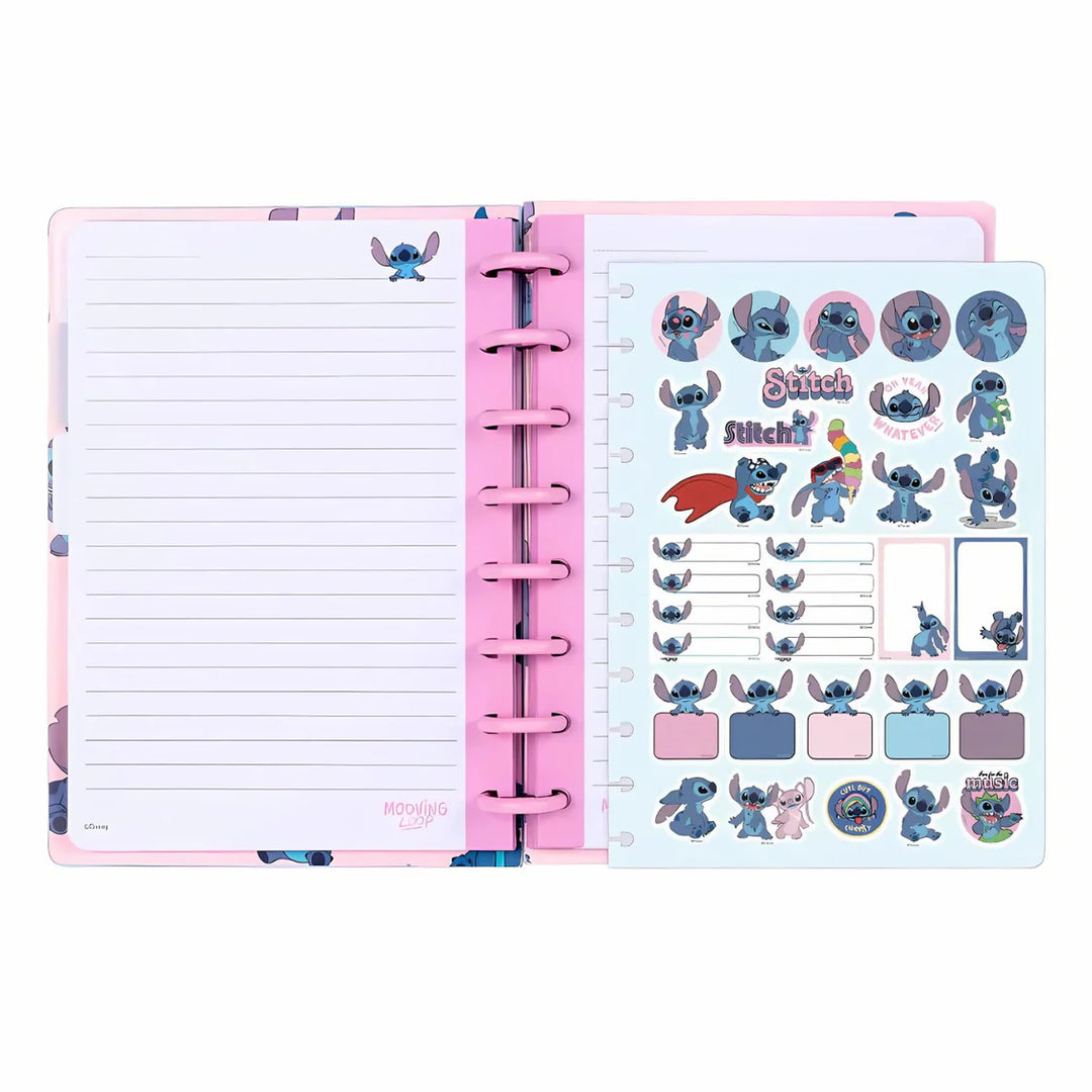 Mooving - Cuaderno de Discos Loop A5 Stitch