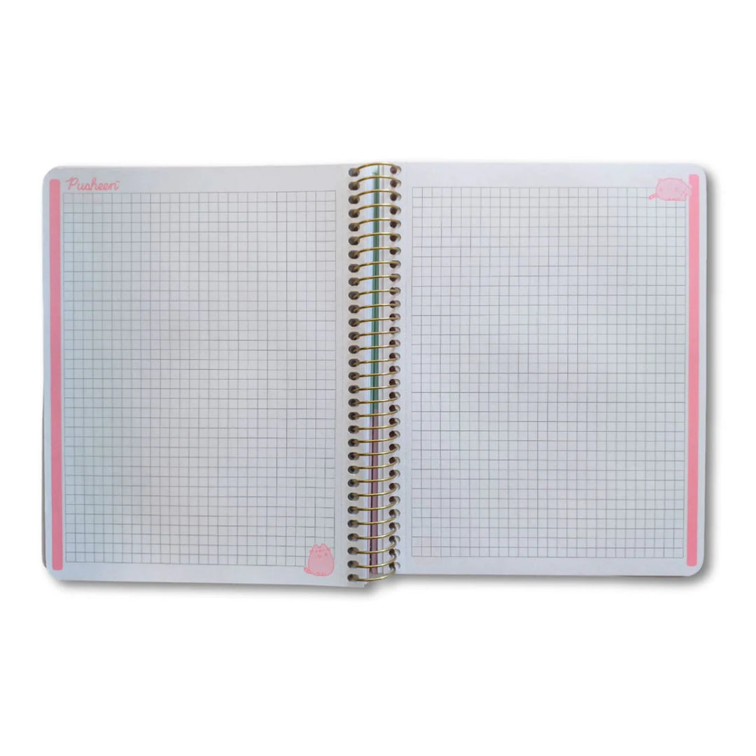 CUADERNO 1/2 OFICIO PUSHEEN 3 MATERIAS