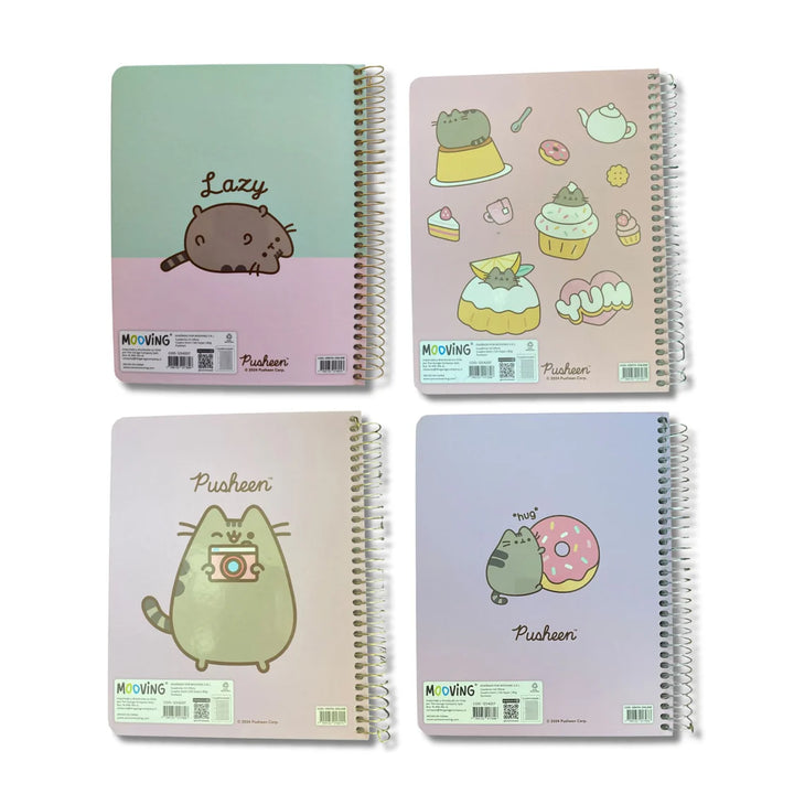 CUADERNO 1/2 OFICIO PUSHEEN 3 MATERIAS