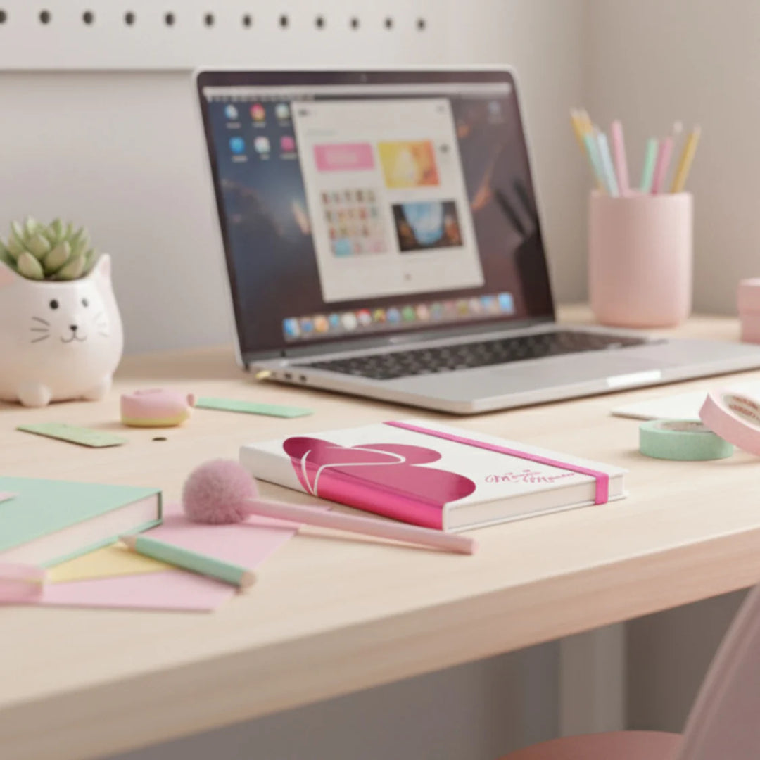 Mooving - Notes A5 Tapa Dura Rayado Minnie Mouse