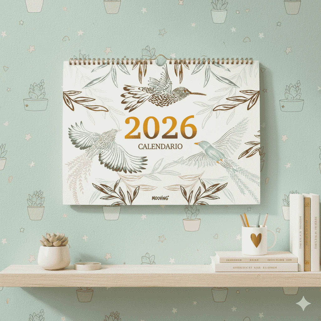 Mooving - Calendario 2026 Boho 35x25cm