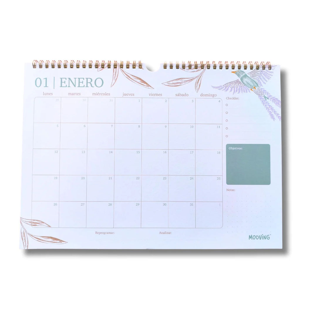 Mooving - Calendario 2026 Boho 35x25cm