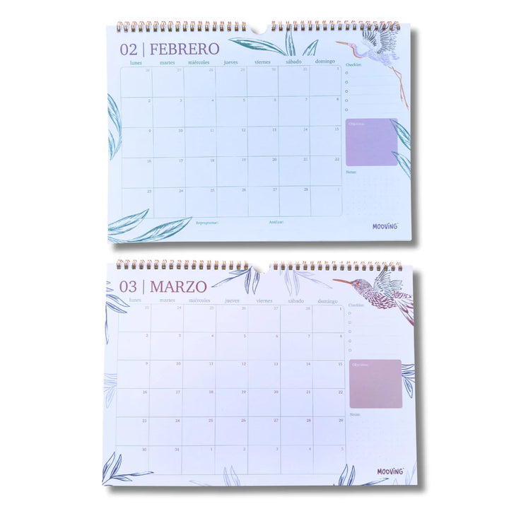 Mooving - Calendario 2026 Boho 35x25cm