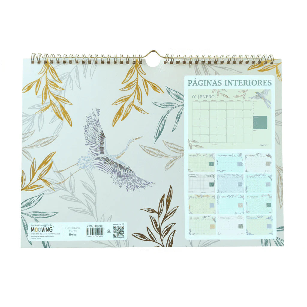 Mooving - Calendario 2026 Boho 35x25cm