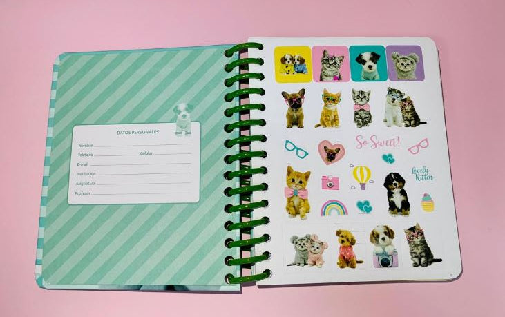 Cuaderno Pocket Premium 96 h Studio Pets